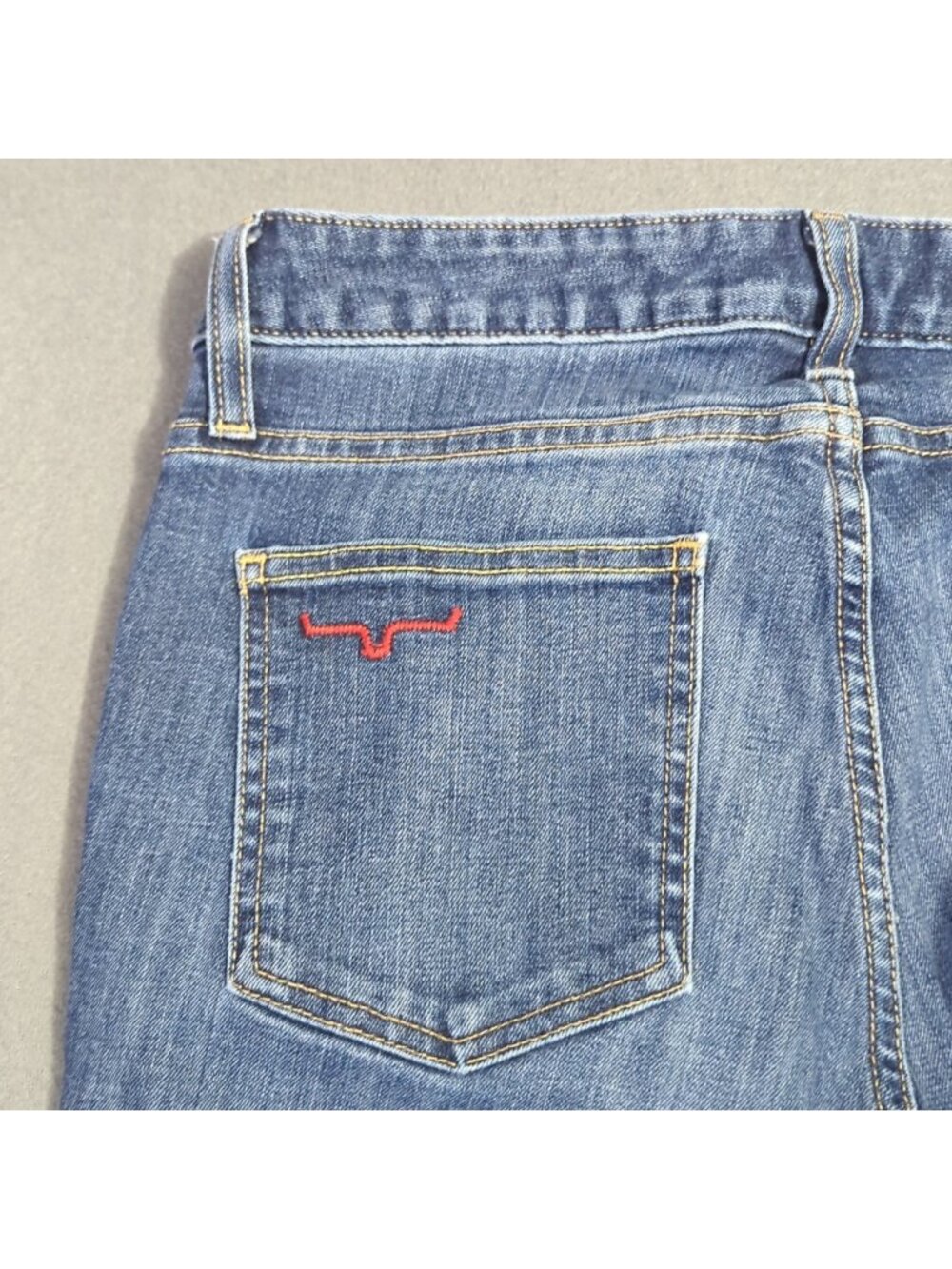 Kimes Ranch Jeans Women's 6x32 Blue Chloe Mid Rise Flare Bootcut Western Denim
